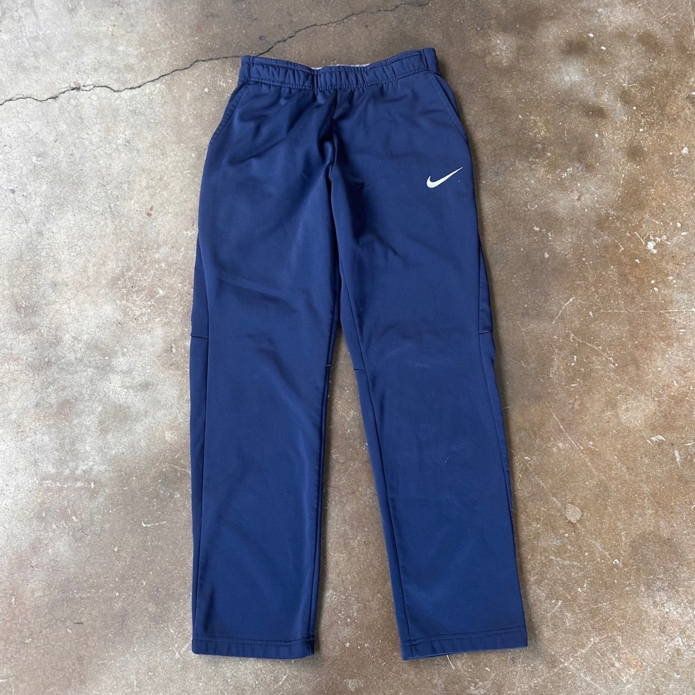 Nike Dri-FIT Pants Mens Small Navy Blue Excellent Athletic Training Sweats